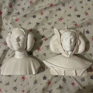 Disney Parks Star Wars Padme Amidala and Leia Organa Mini Busts